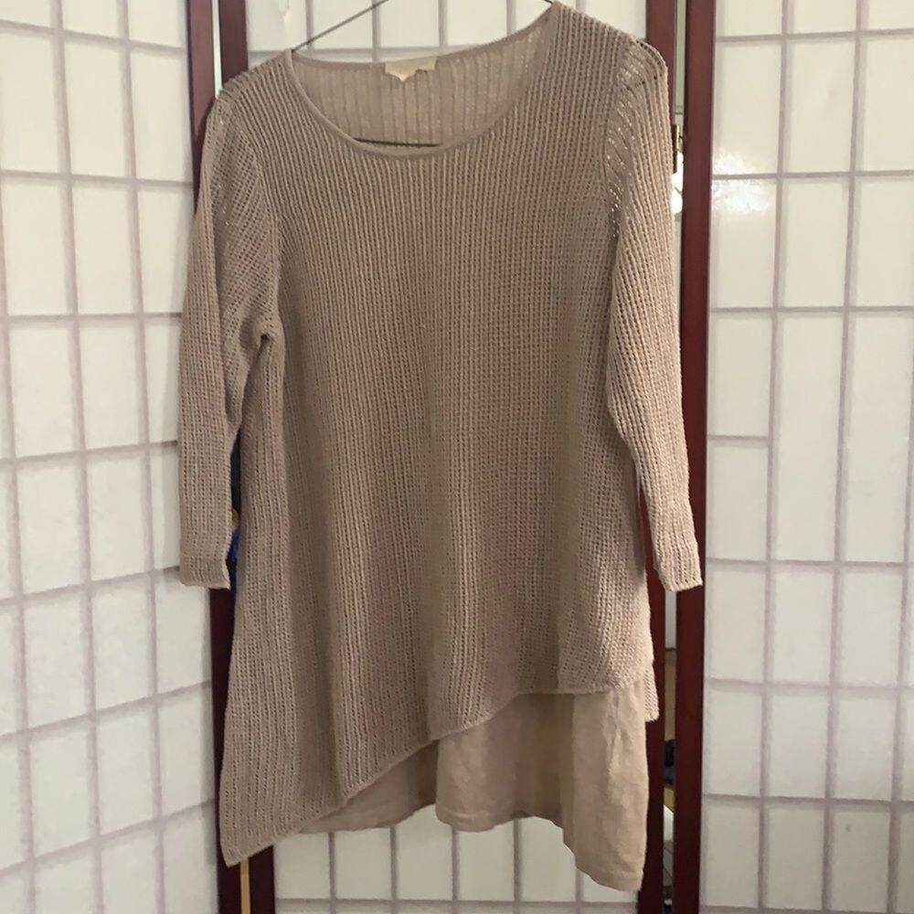 EILEEN FISHER ORGANIC LINEN KNITTED TOP SIZE PL/PG